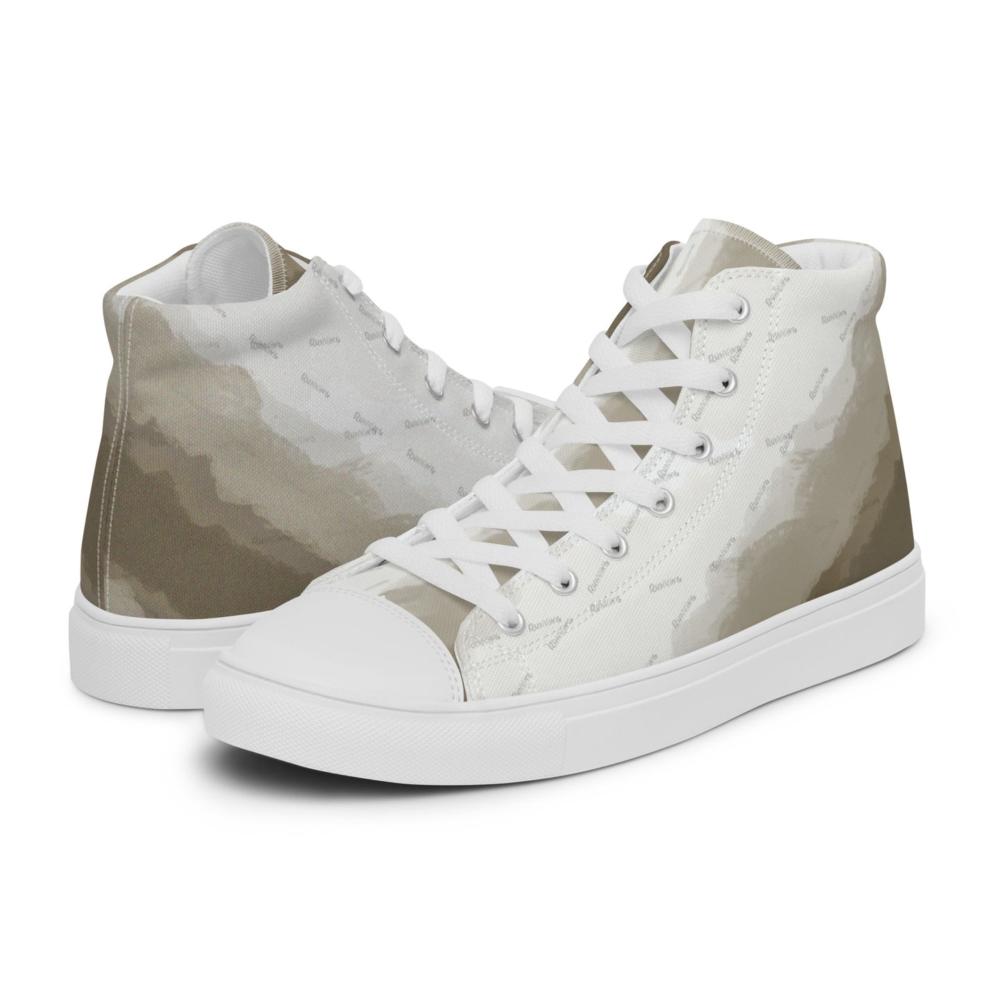 Baskets hautes en toile homme "Running"