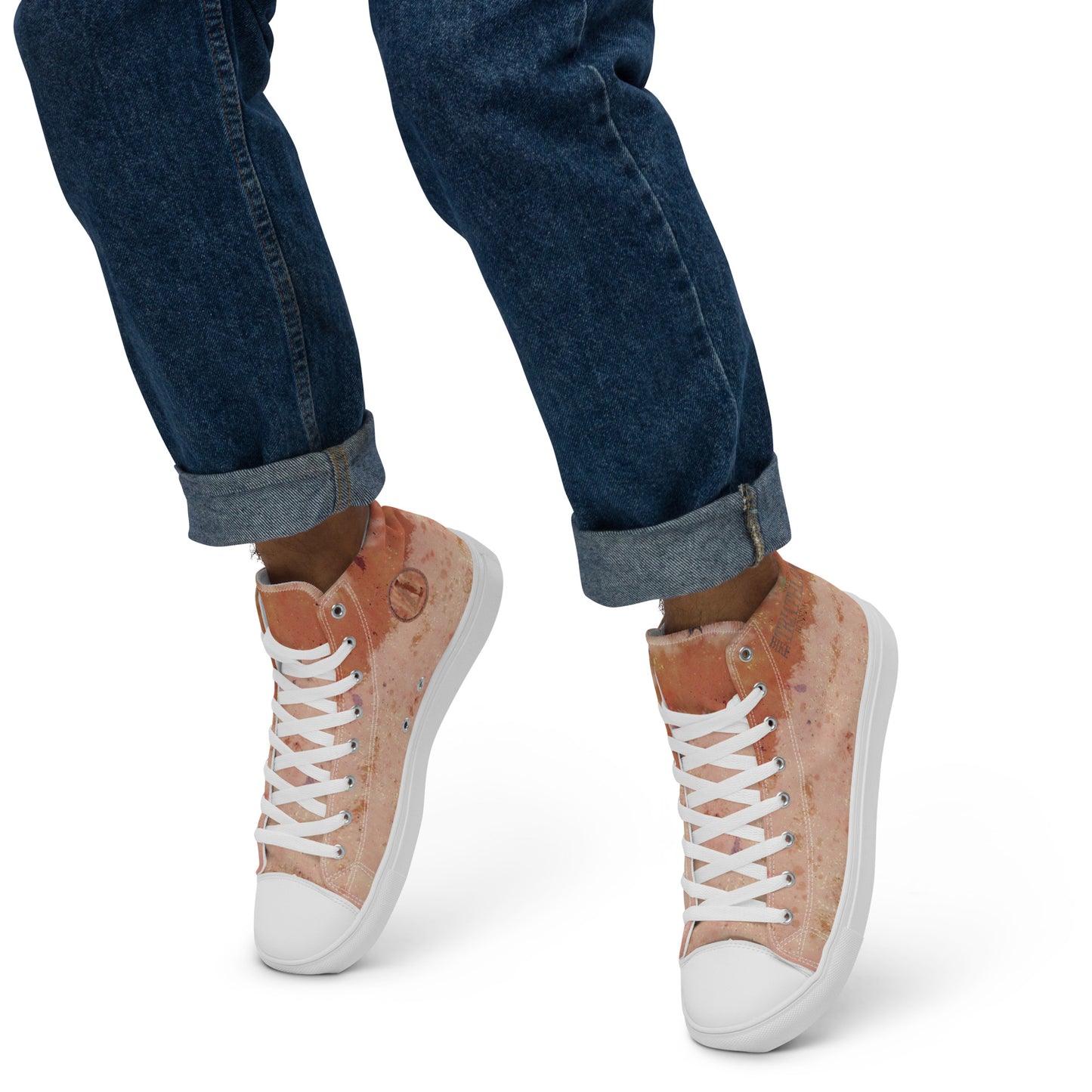Baskets hautes en toile homme "Tri Brun"