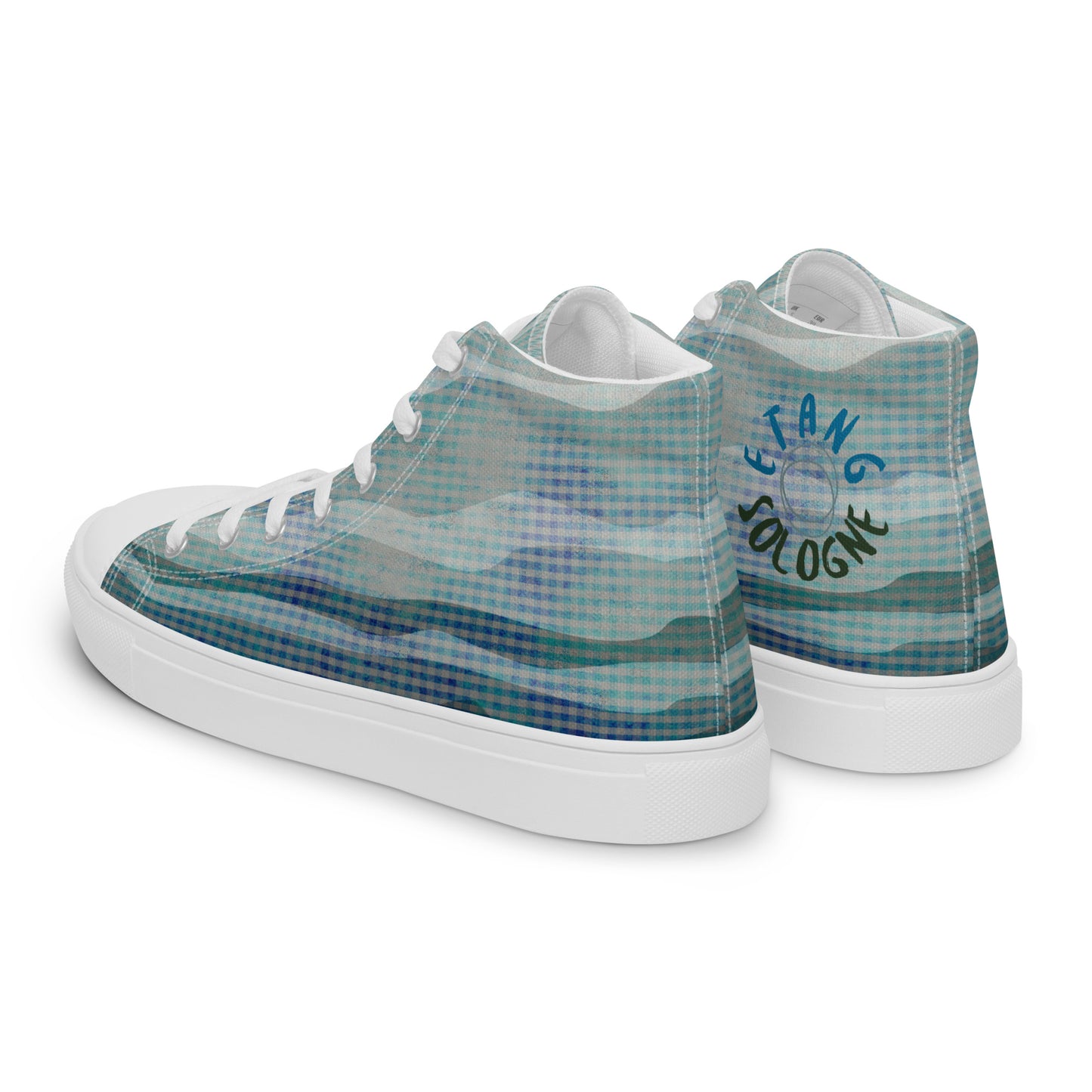 Baskets hautes en toile homme "Etang de Sologne"