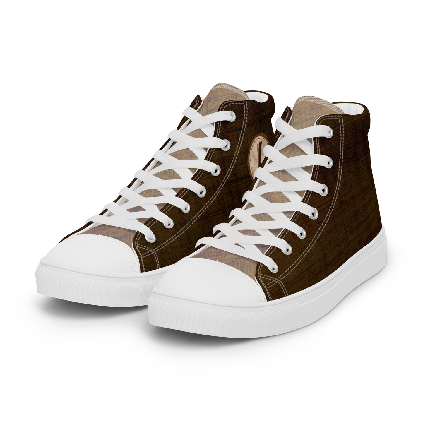 Baskets hautes en toile homme "Canon Foncé"