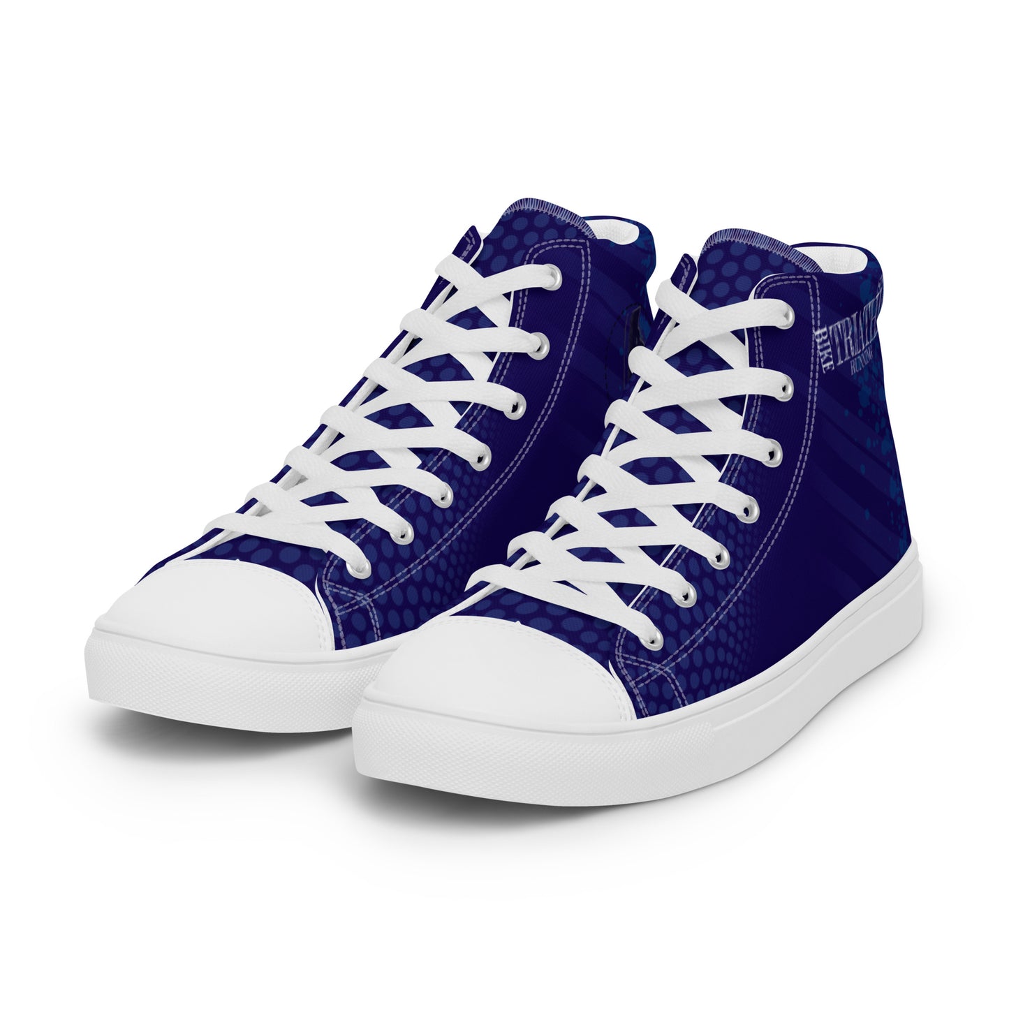 Baskets hautes en toile homme "Tri Blue"