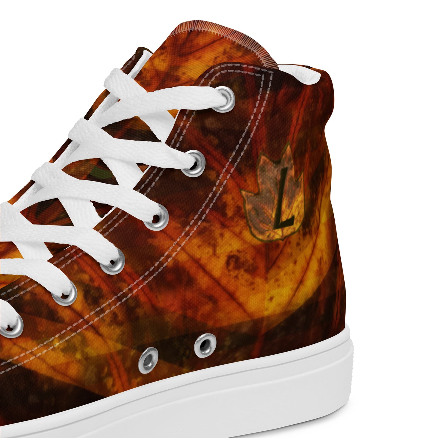 Baskets hautes en toile homme "Fall Red"