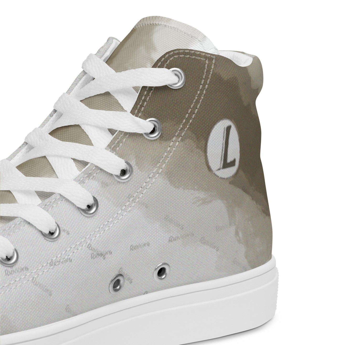 Baskets hautes en toile homme "Running"