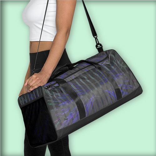 Sac de sport ou de voyage "Rayé Gris"