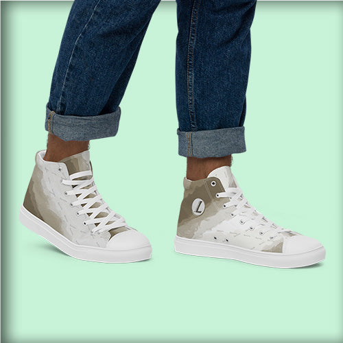 Baskets hautes en toile homme "Running"