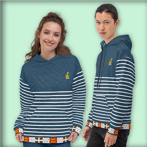 Sweat à capuche unisexe "St Pierre et Miquelon Blue"