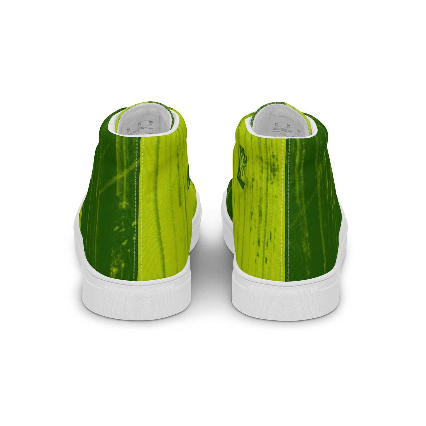 Baskets hautes en toile femme "Green Duo"