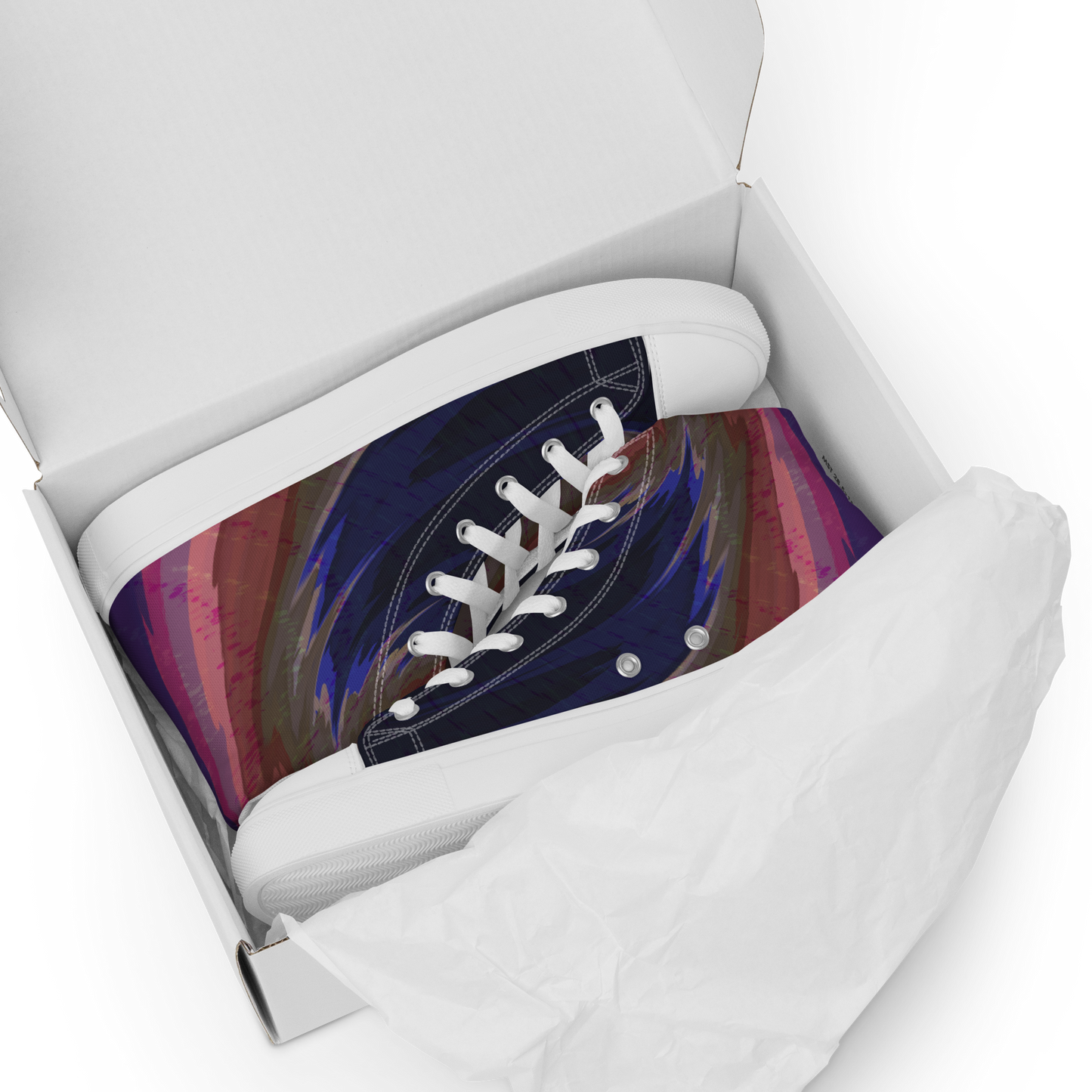 Baskets hautes en toile femme "Spring cyclone Multicolore"