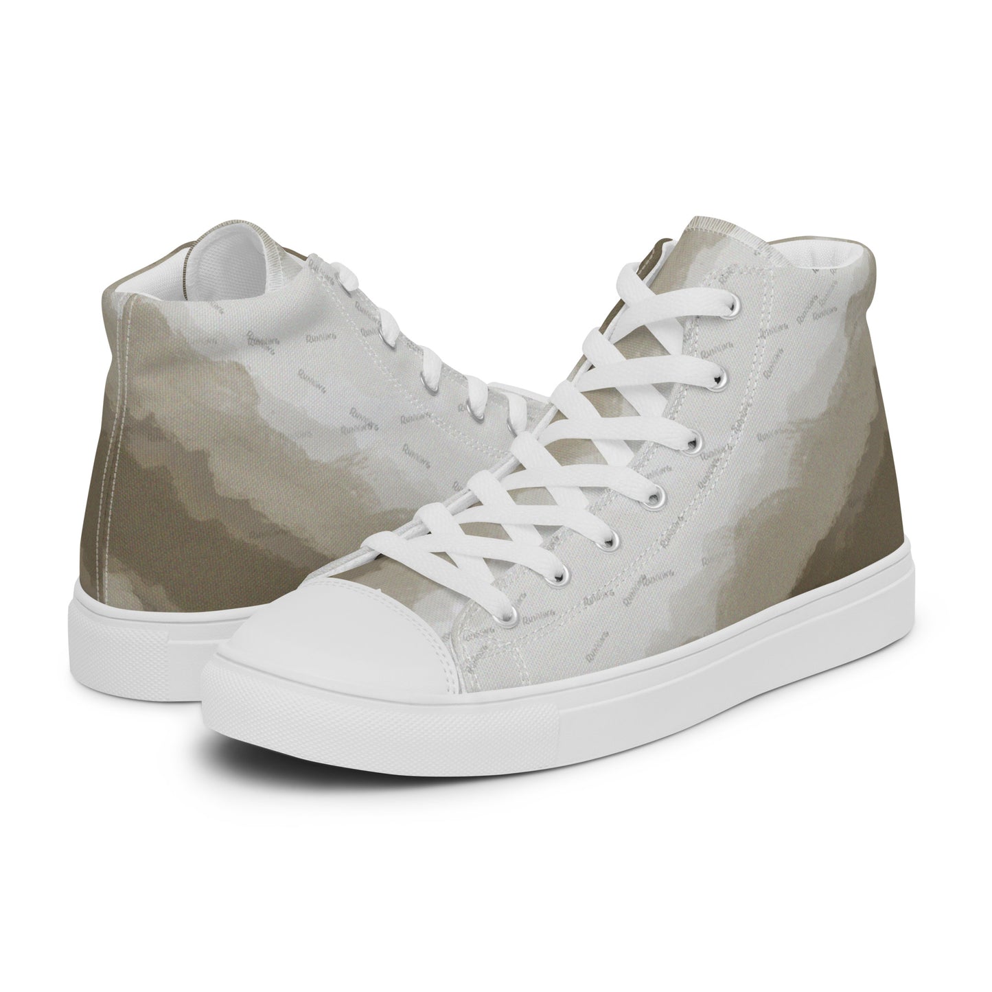 Baskets hautes en toile femme "Running"