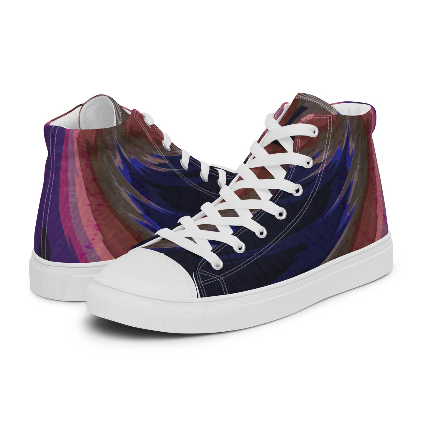 Baskets hautes en toile femme "Spring cyclone Multicolore"