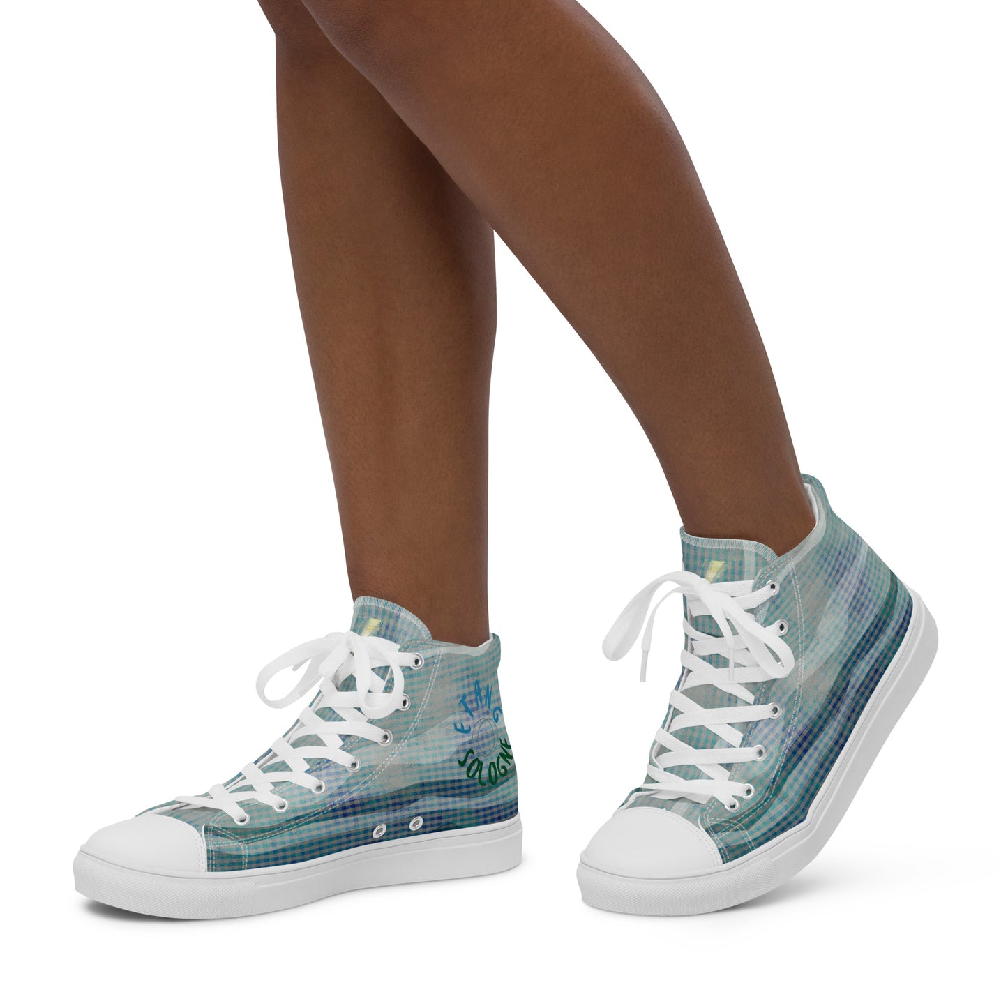 Baskets hautes en toile femme "Etang de Sologne"