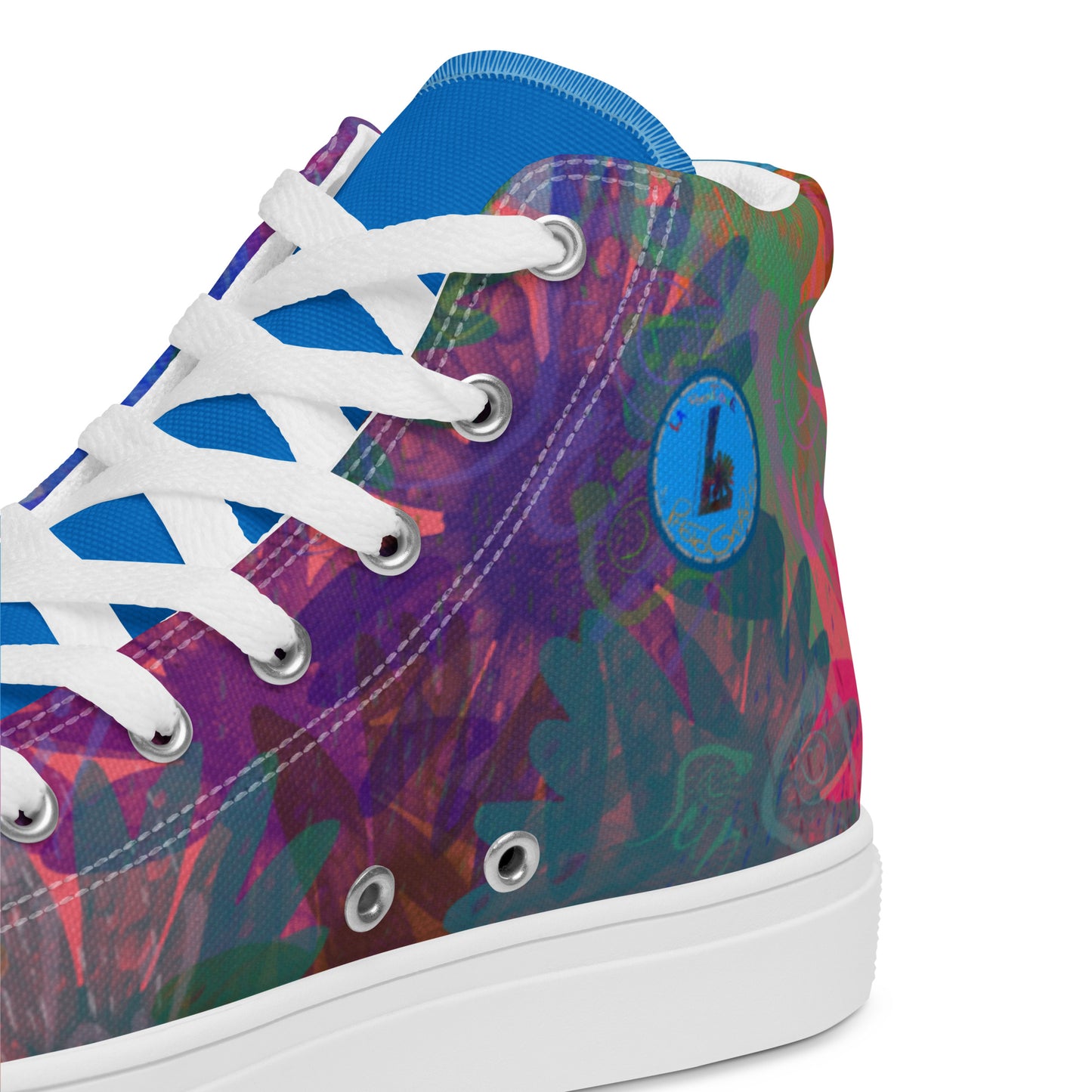 Baskets hautes en toile femme "Sun"