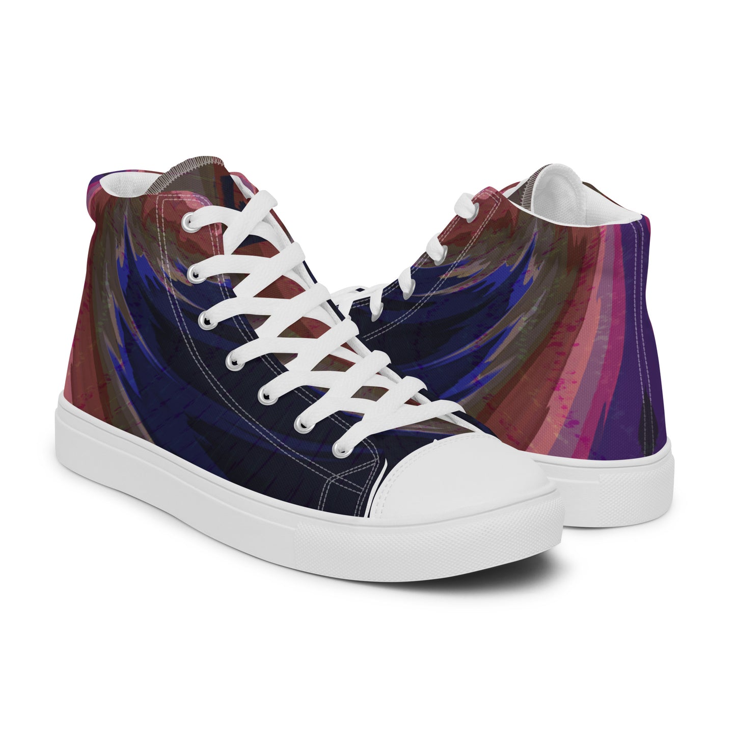 Baskets hautes en toile femme "Spring cyclone Multicolore"