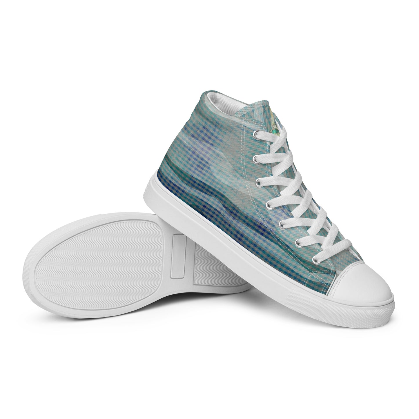 Baskets hautes en toile femme "Etang de Sologne"