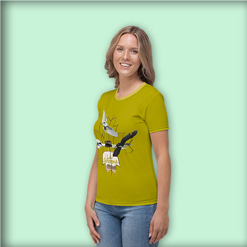 T-shirt femme "Yellow Sologne"