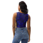 Crop-top Fougère " Bleu Marine " jomélo