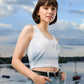 Crop-top "Sun Love Blue" jomélo