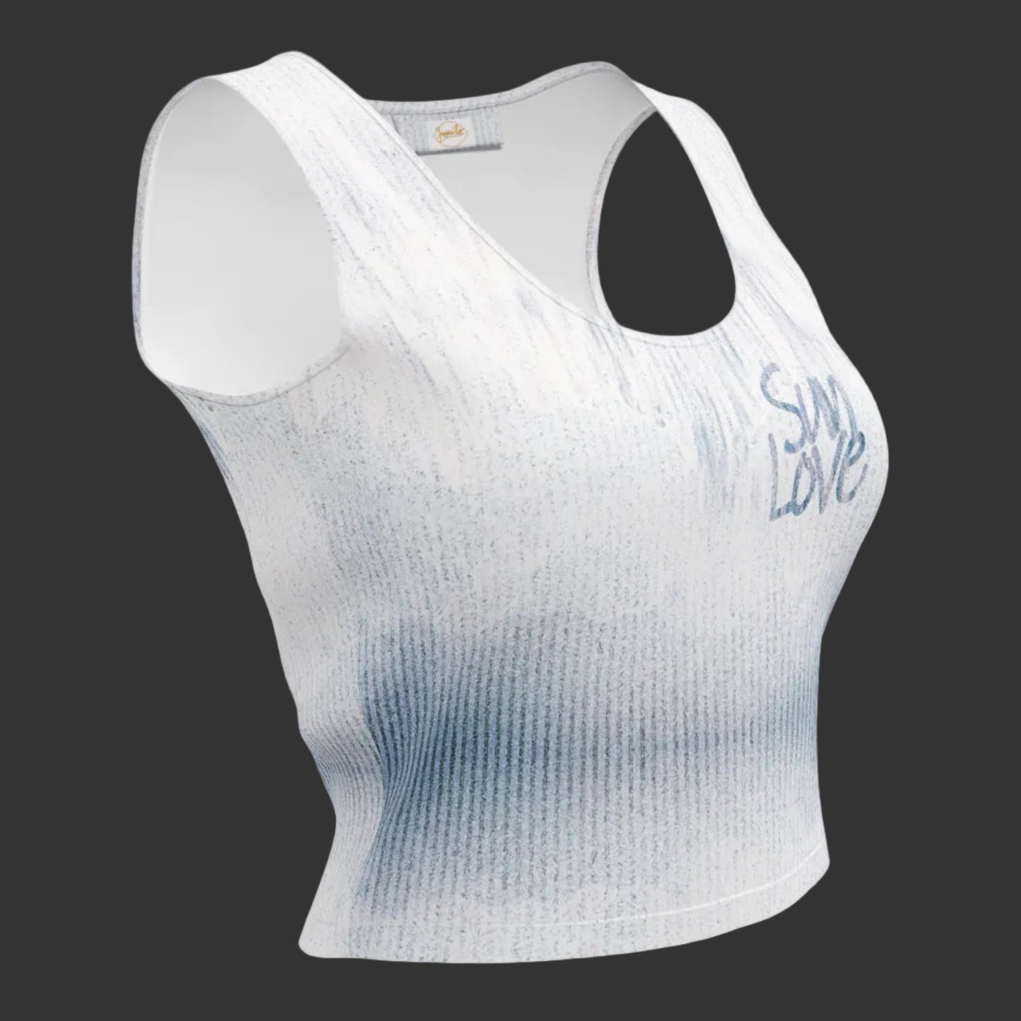 Crop-top "Sun Love Blue" jomélo