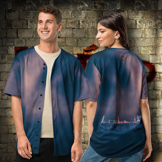 Maillot Style Baseball StreetWear Marine