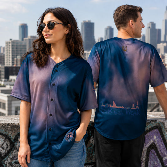 Maillot Style Baseball « StreetWear Marine » jomélo