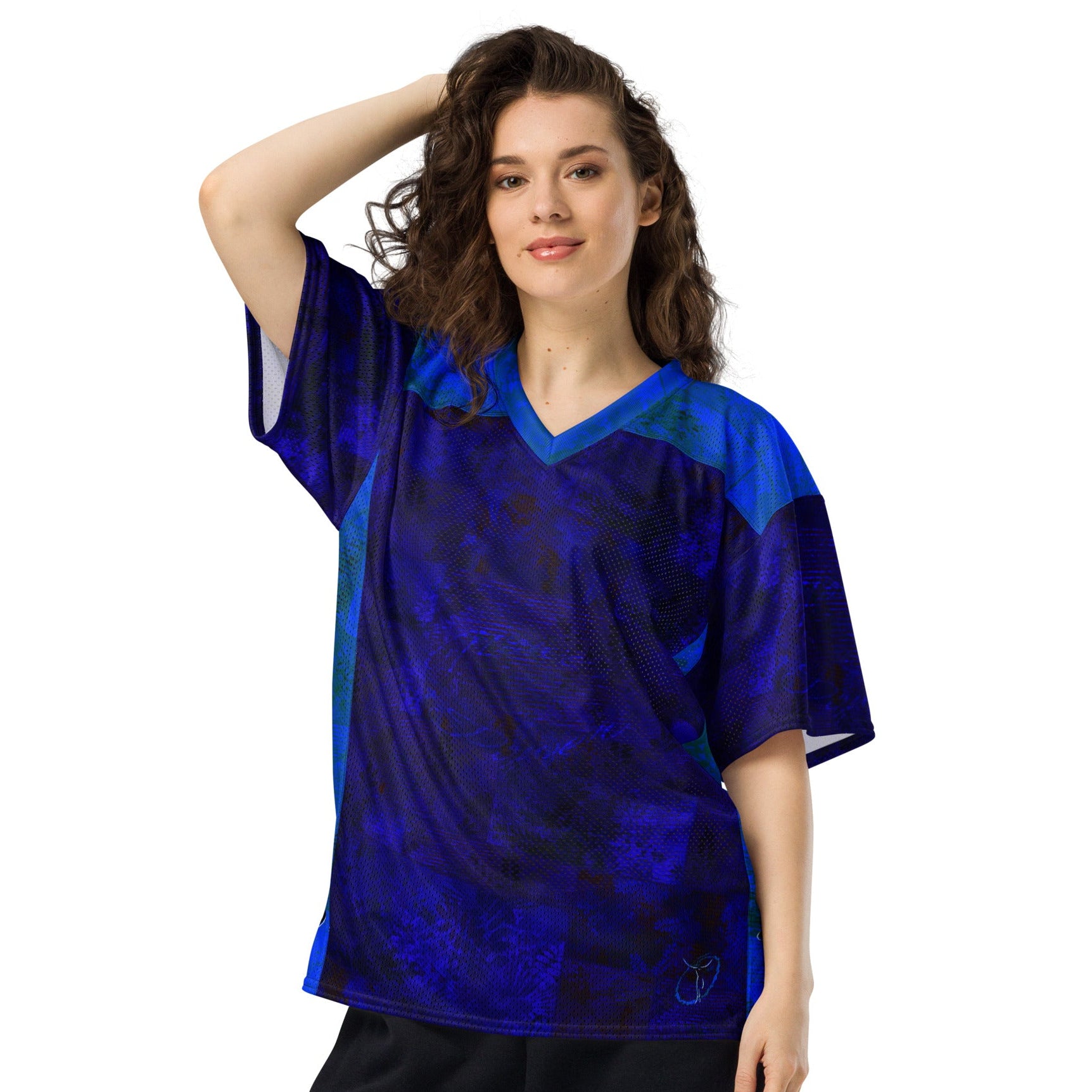 Maillot de Sport "Fougère Cocktail Blue" Jomélo