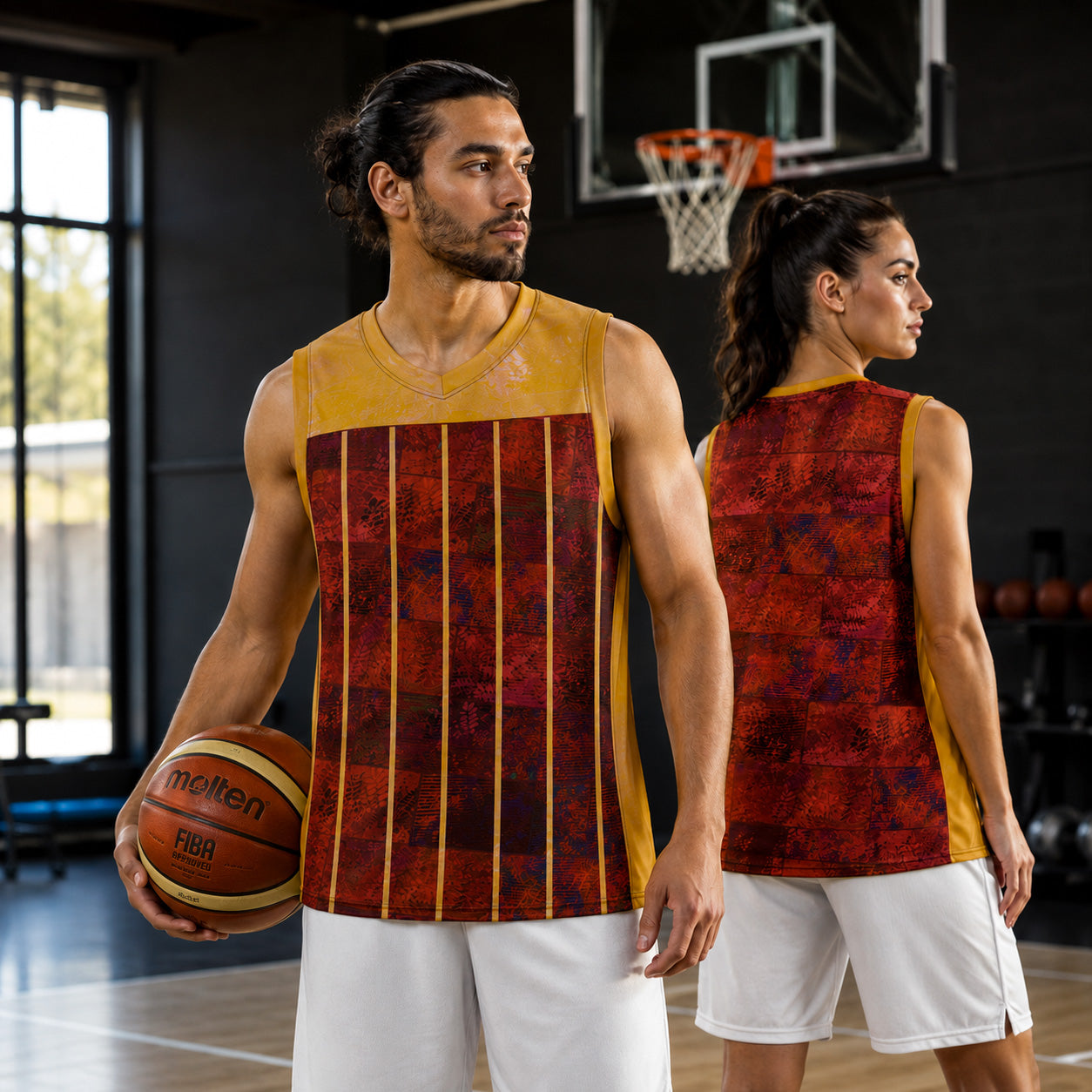 Maillot de basketball Fougère "Rouge Flamboyant" jomélo