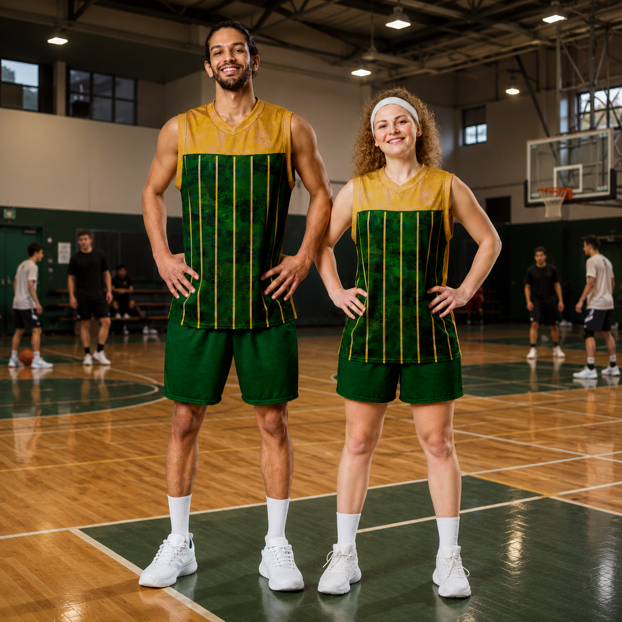 Maillot de basketball Fougère "Vert Spring" jomélo
