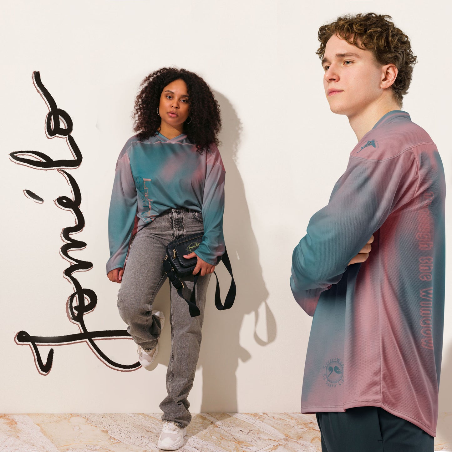 Maillot à manches longues « Streetwear V Pink »