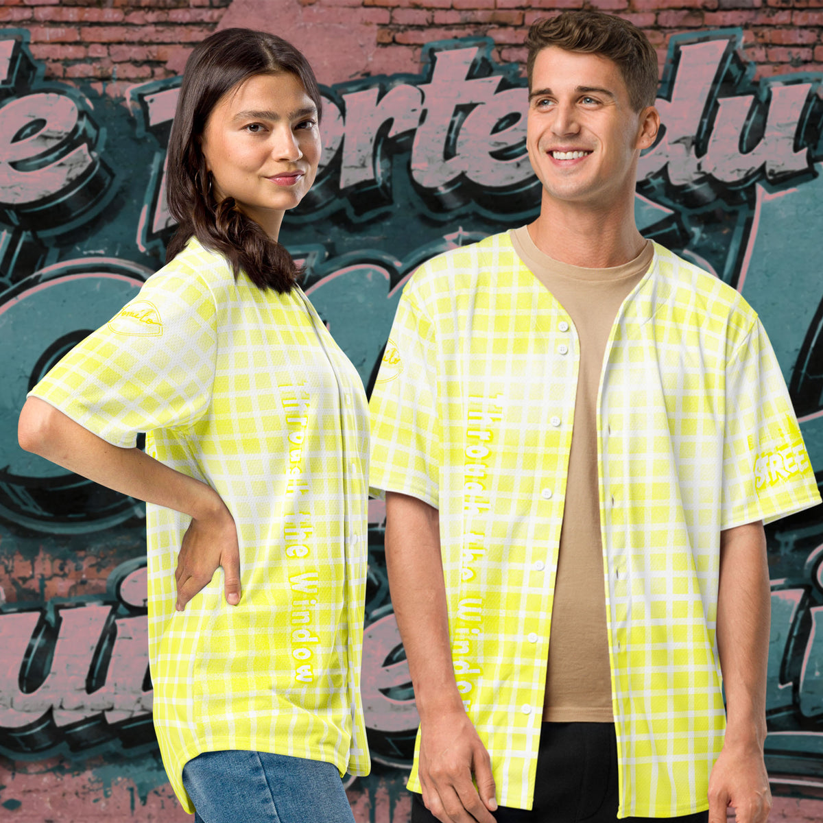 Maillot style baseball "Streetwear Yellow Flash" jomélo