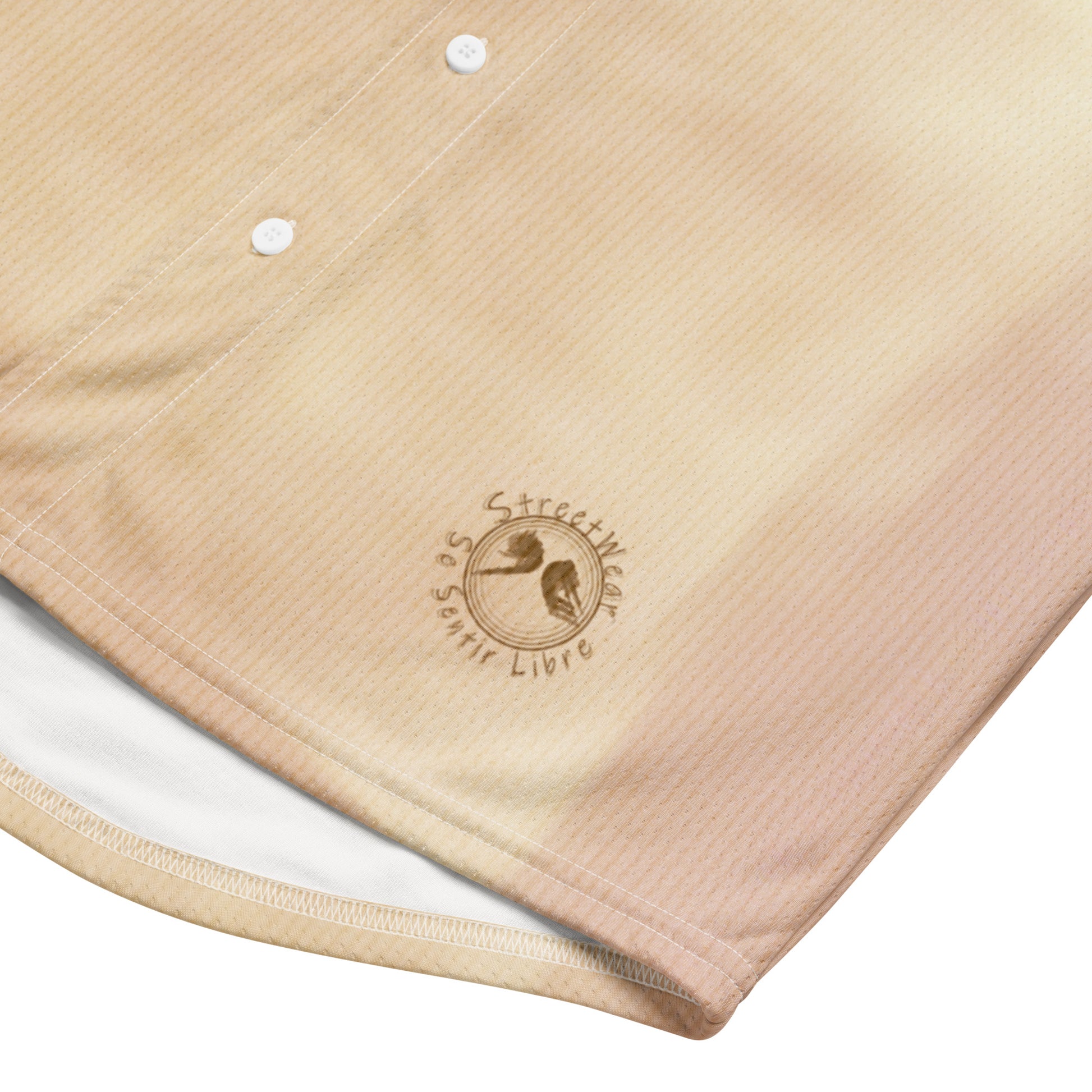 Maillot style baseball « Streetwear orange »