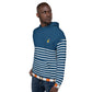 Sweat à capuche "St Pierre et Miquelon Blue"