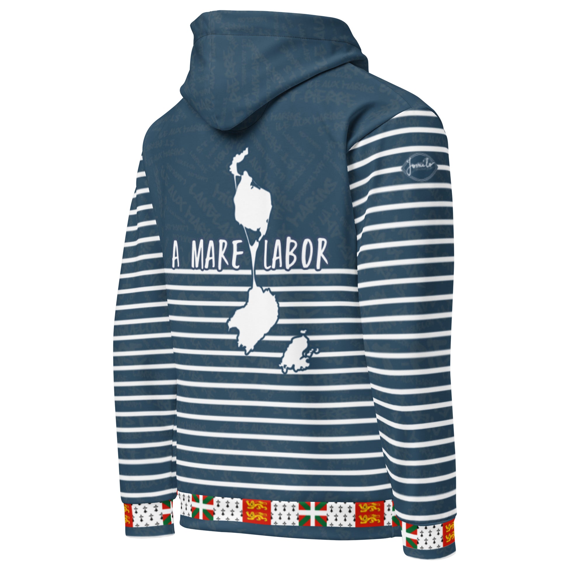 Sweat à capuche unisexe "St Pierre et Miquelon Blue"