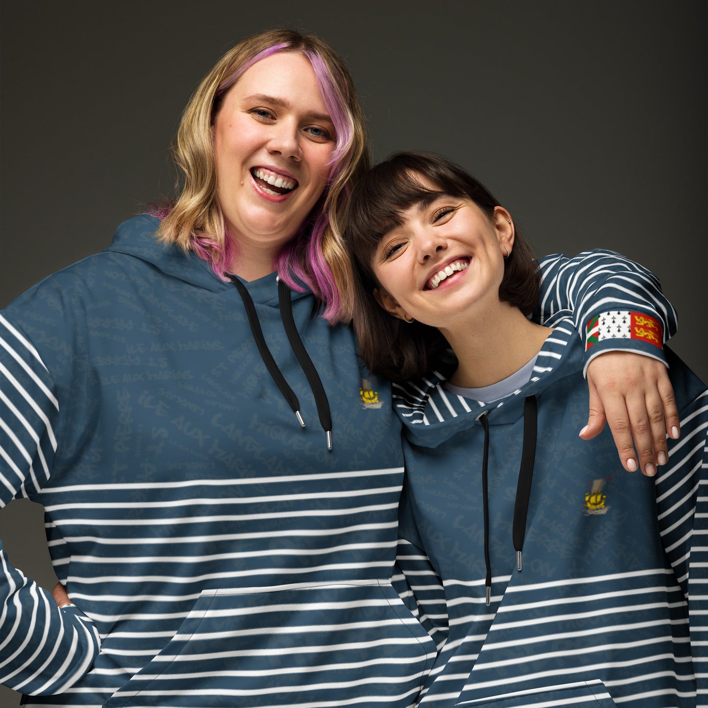 Sweat à capuche unisexe "St Pierre et Miquelon Blue"