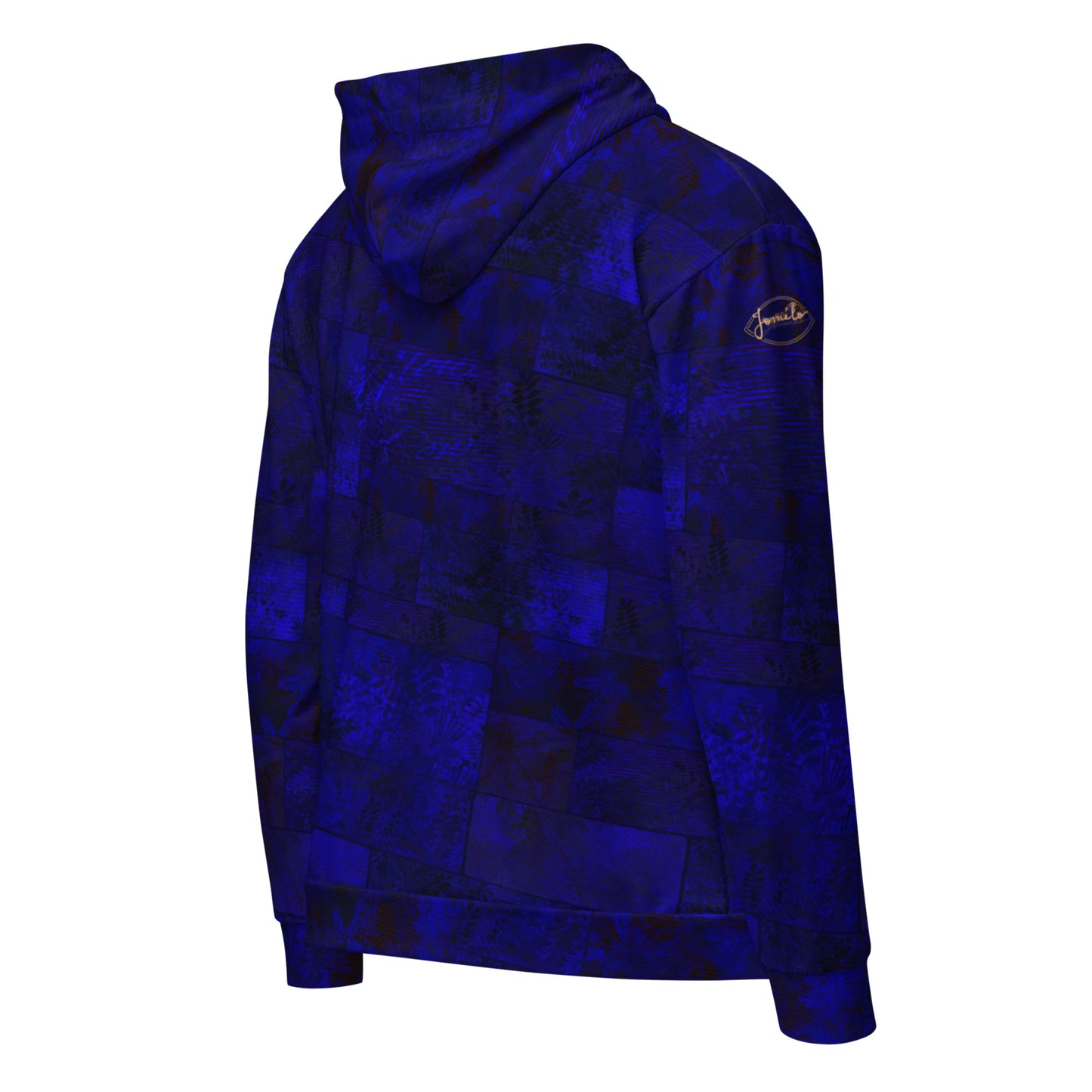 Sweat à capuche zippé Fougère " Bleu Marine " jomélo