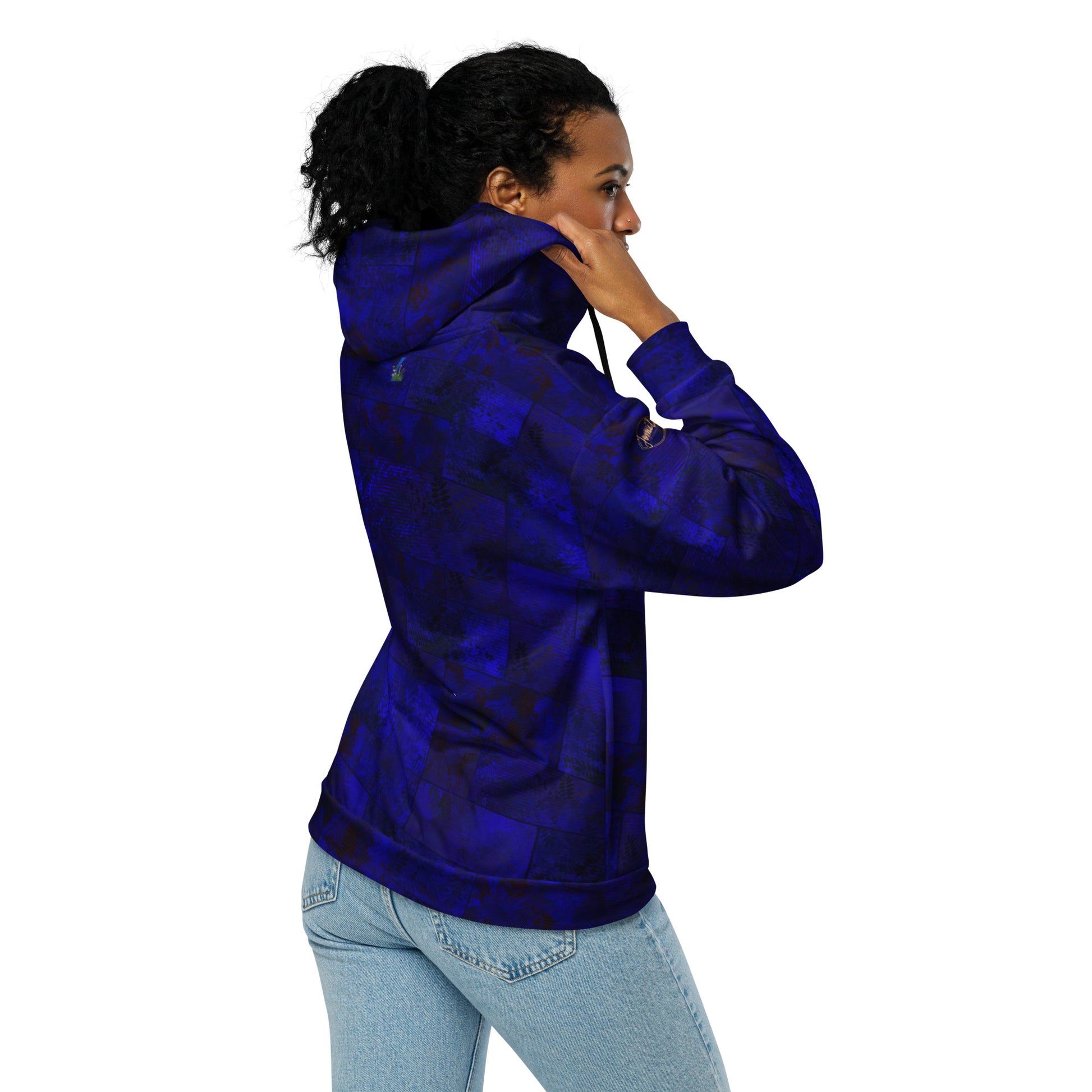 Sweat à capuche zippé Fougère " Bleu Marine " jomélo
