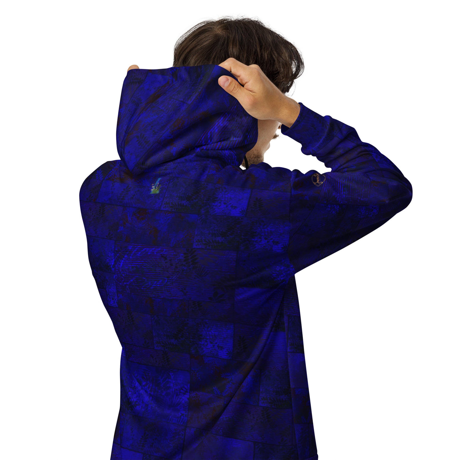 Sweat à capuche zippé Fougère " Bleu Marine " jomélo