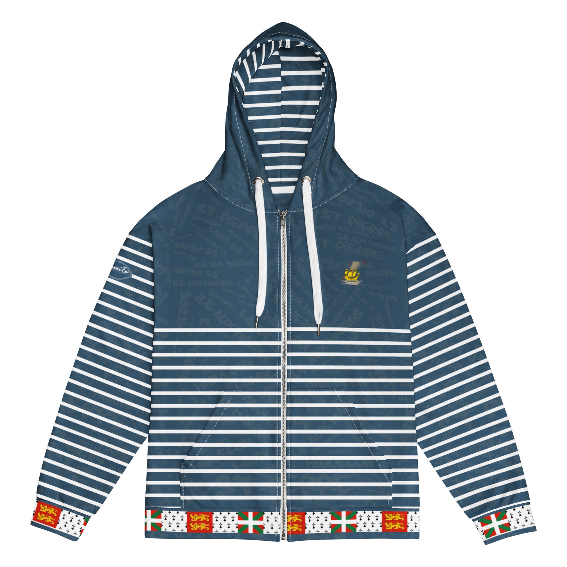 Sweat à capuche zippé "St Pierre et Miquelon"