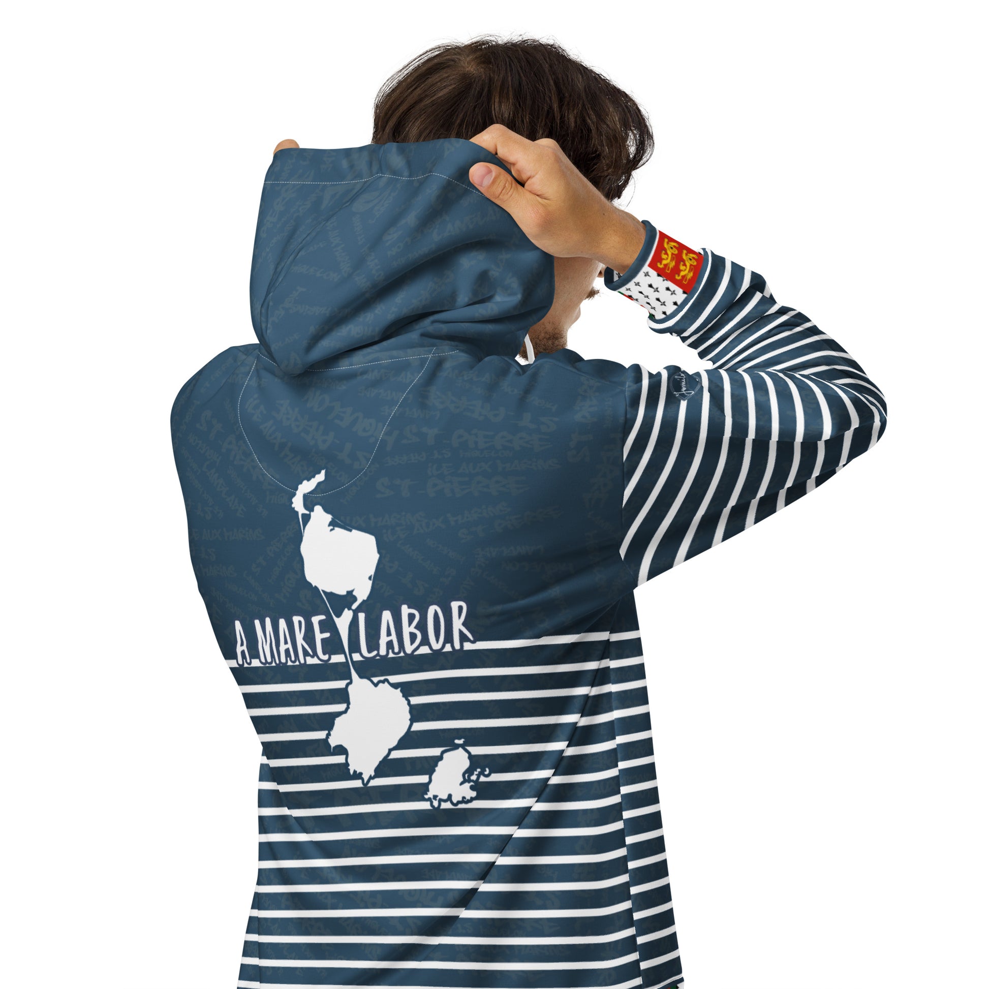 Sweat à capuche zippé "St Pierre et Miquelon"