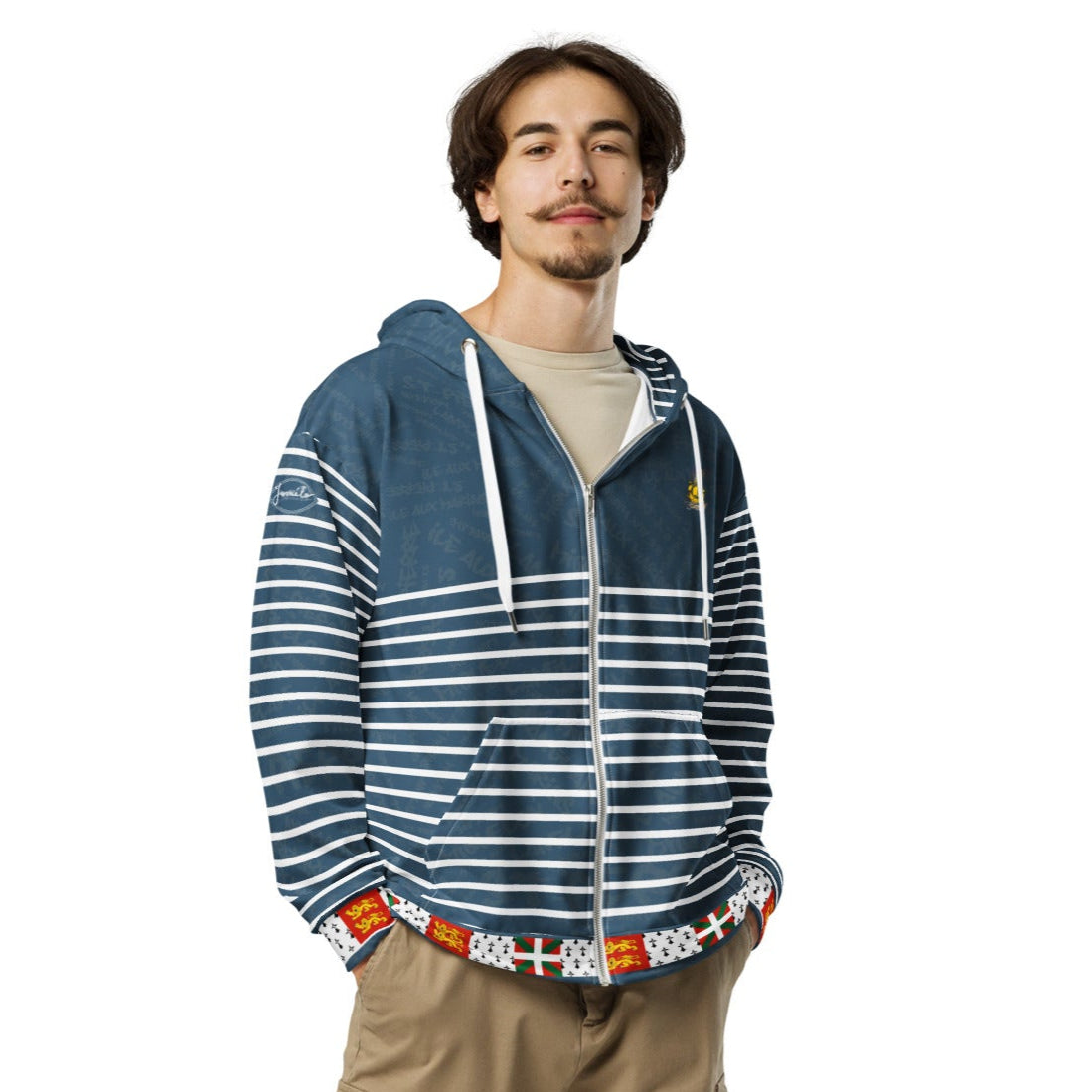 Sweat à capuche zippé "St Pierre et Miquelon"