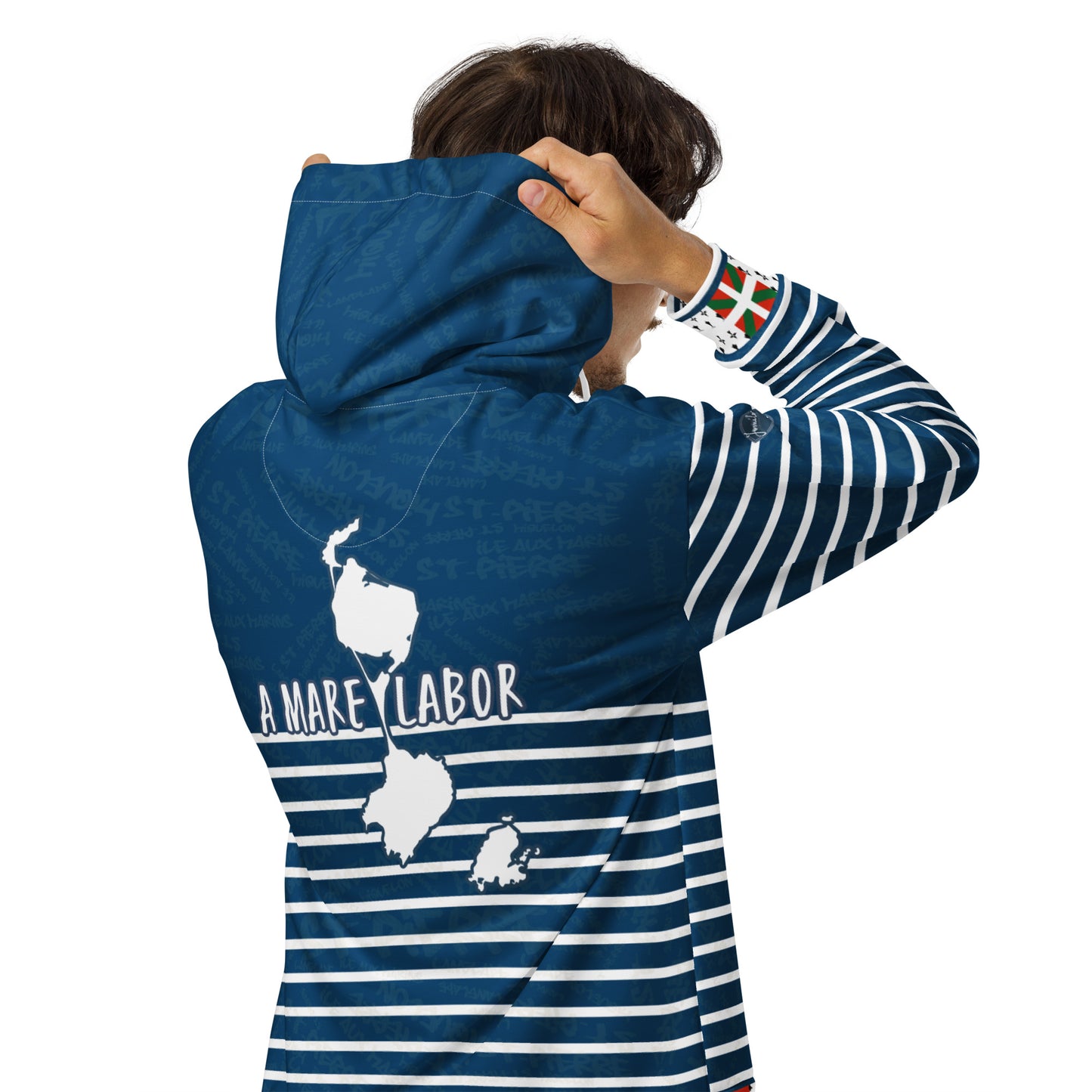 Sweat à capuche zippé "St Pierre et Miquelon" jomélo