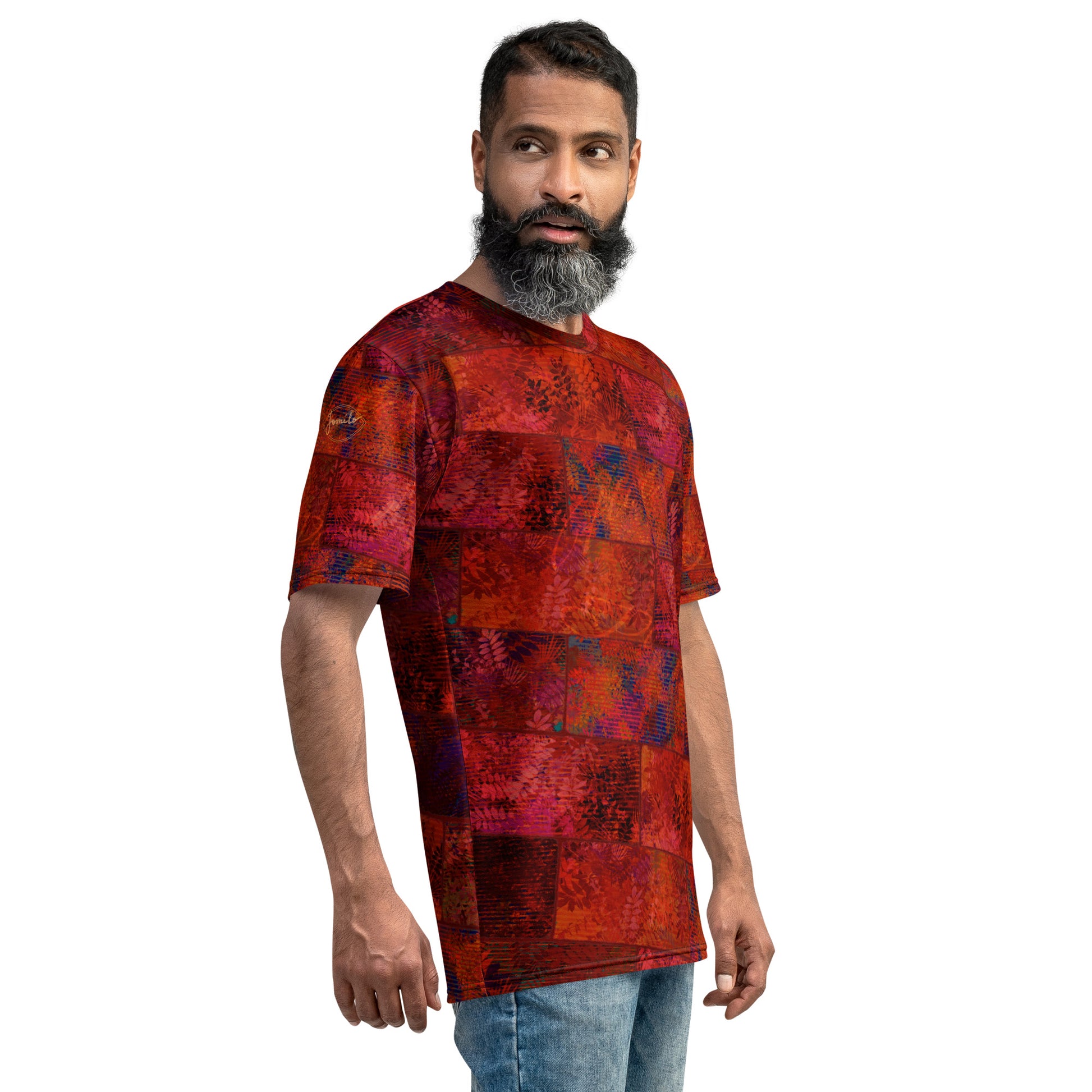 T-Shirt homme Fougère "Rouge Flamboyant" jomélo