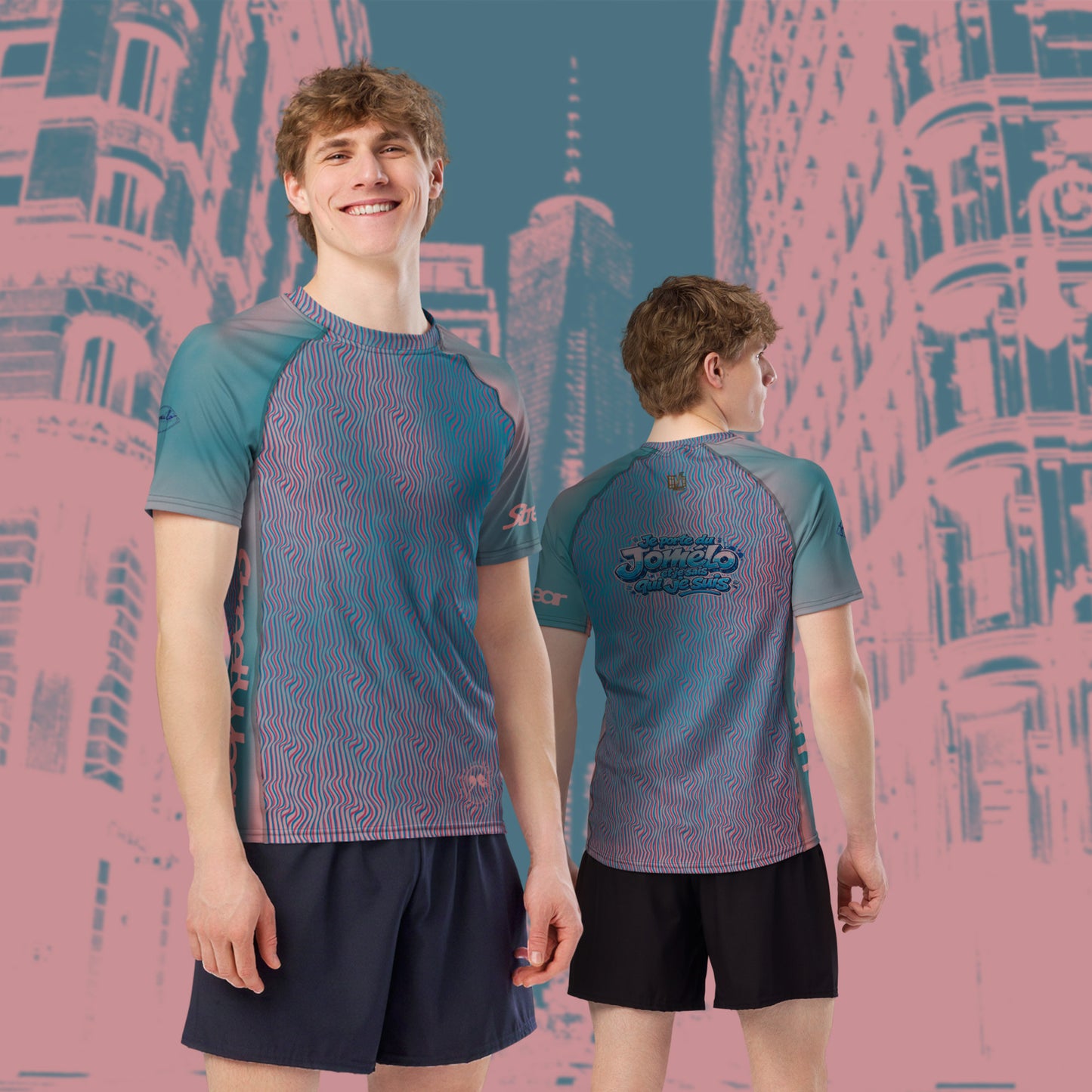 T-shirt Green Pink  jomélo