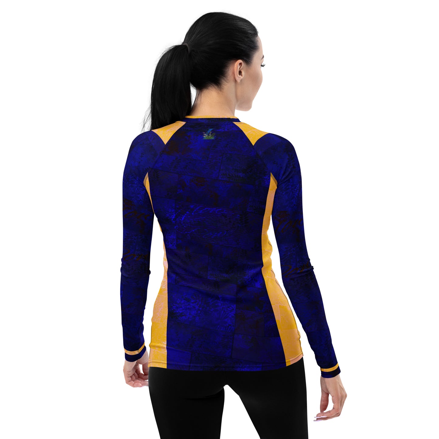 T-shirt de Compression Femme Fougère "Blue Océan" jomélo