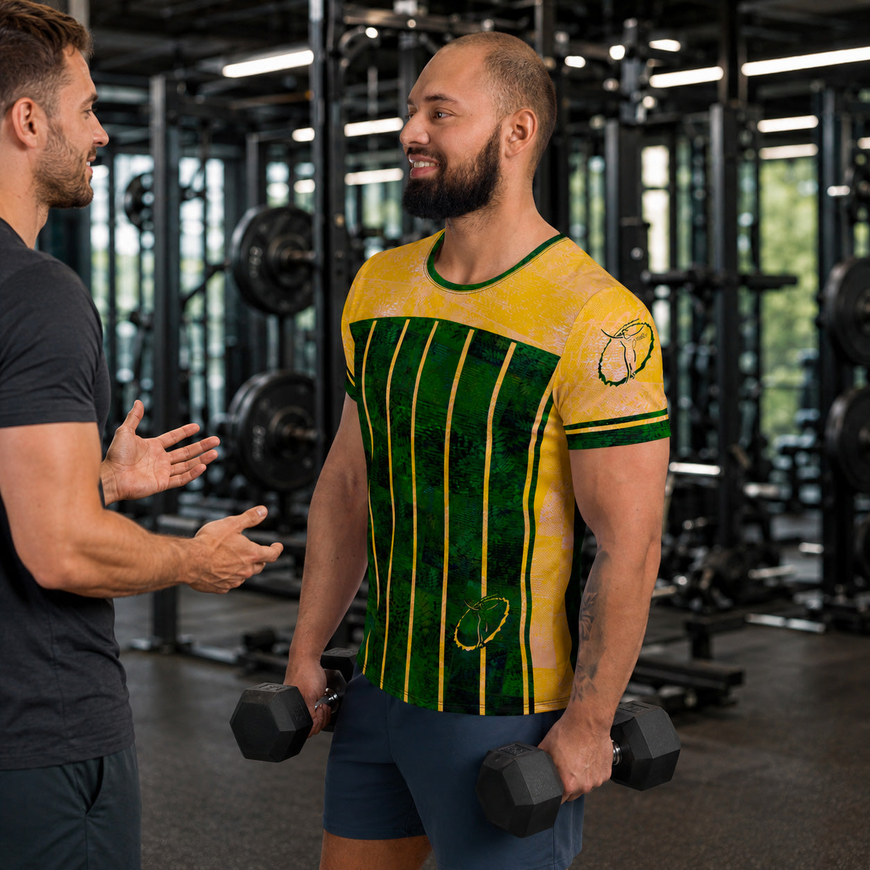 T-shirt de Sport Fougère Homme "Vert Printemps" jomelo