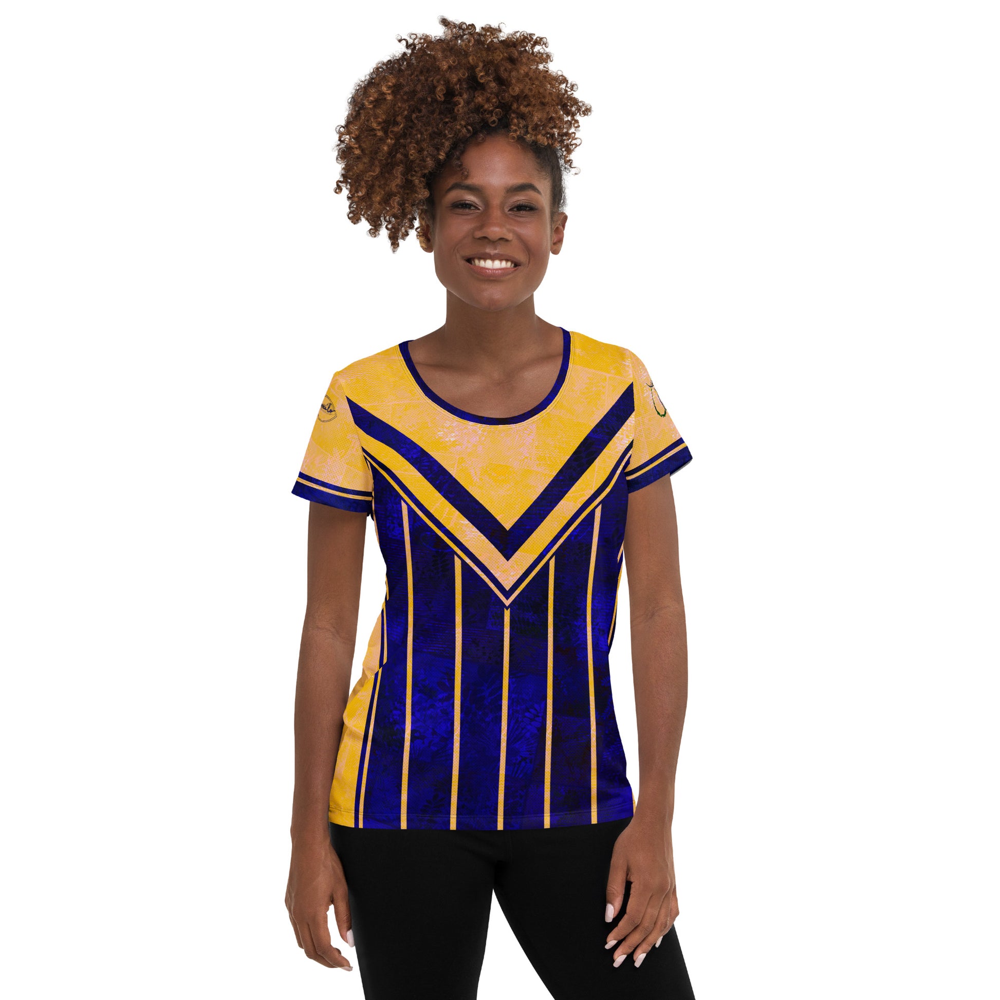T-shirt de sport femmes Fougère  "Bleu Marine" jomélo