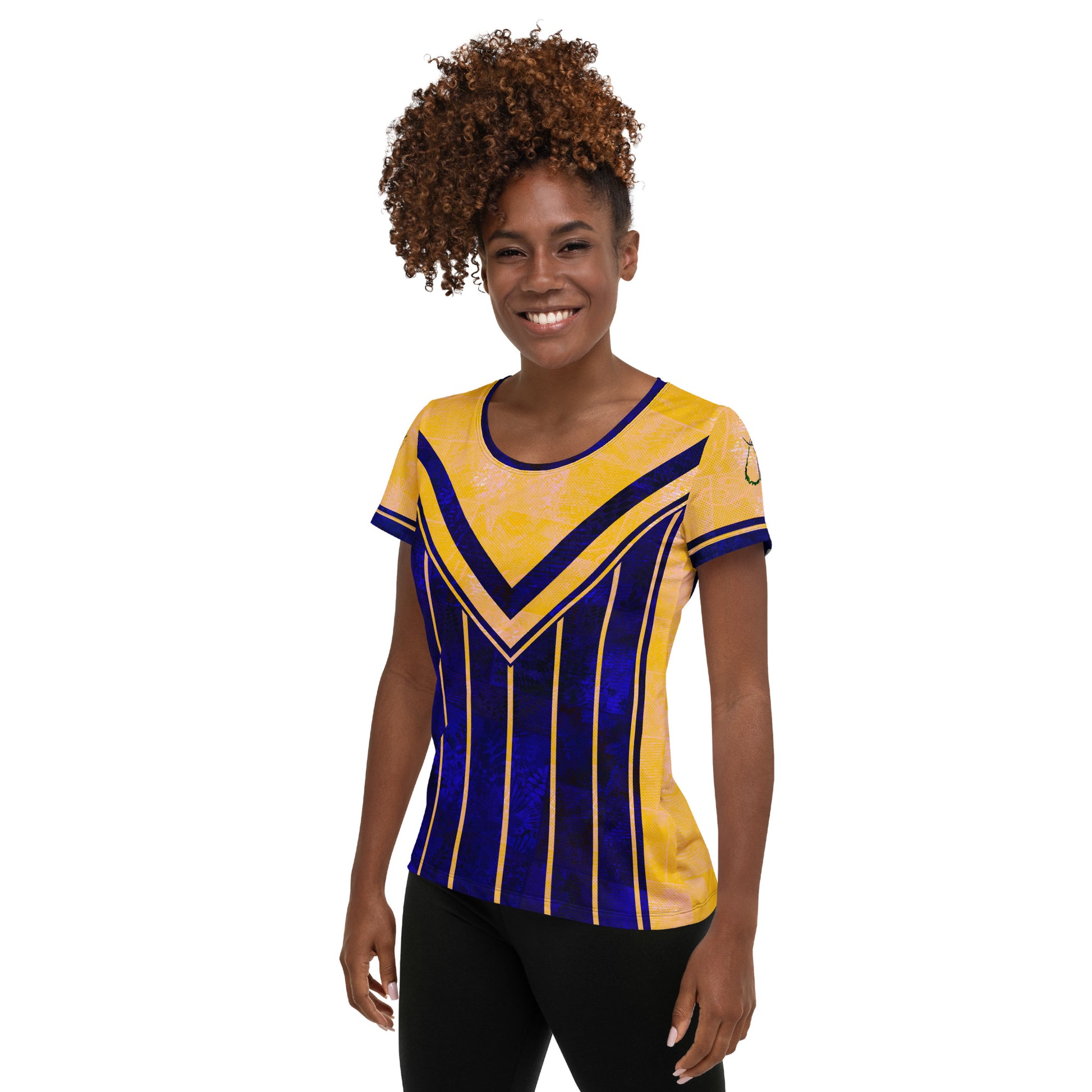 T-shirt de sport femmes Fougère  "Bleu Marine" jomélo