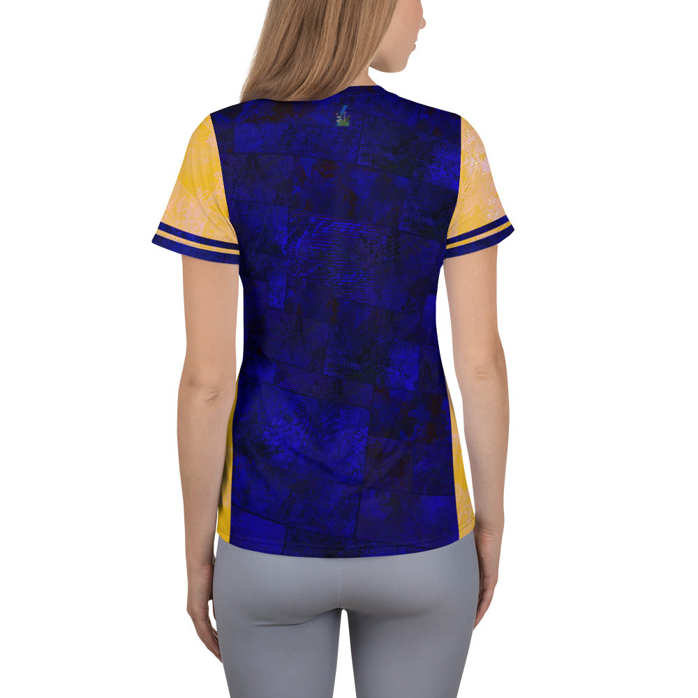T-shirt de sport femmes Fougère  "Bleu Marine" jomélo