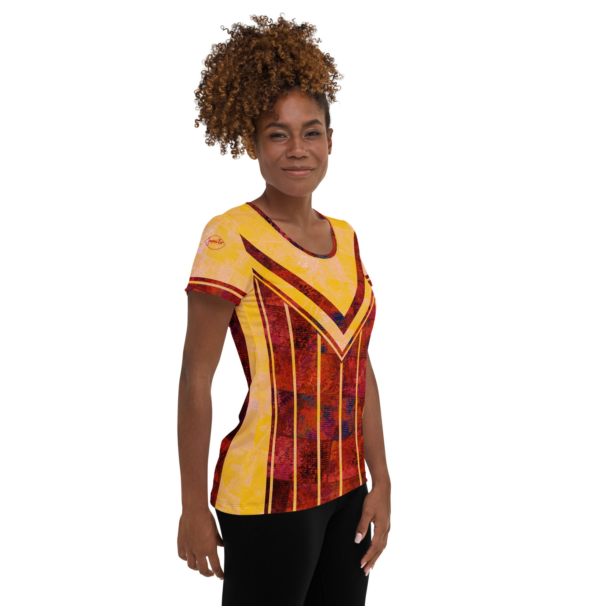 T-shirt de sport  femmes Fougère "Rouge Flamboyant" jomélo