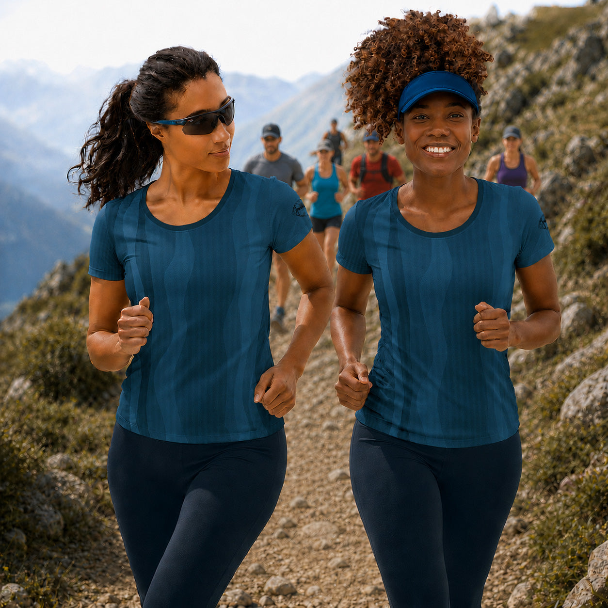 T-shirt sport femme "River Blue Marine" jomélo