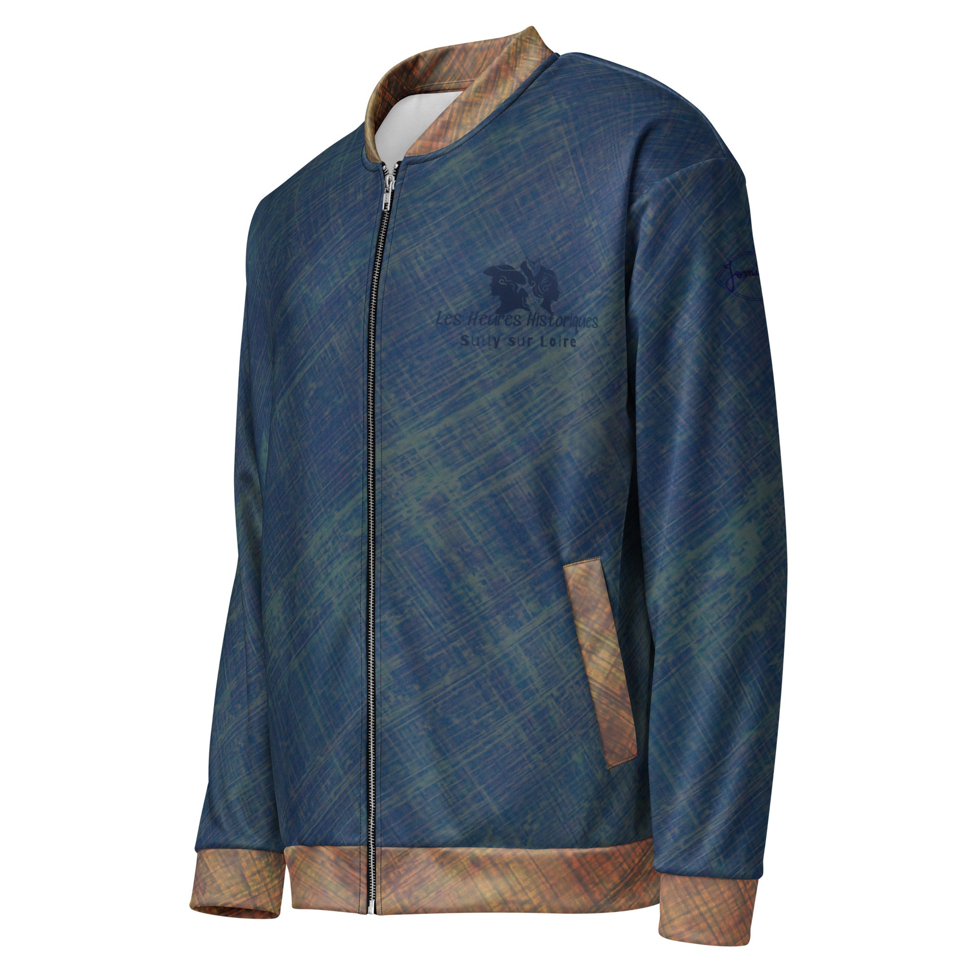 Veste Bomber unisexe "Médiéval Blue" jomélo